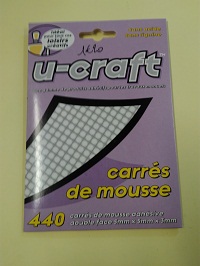 Carr&eacute;s de mousse